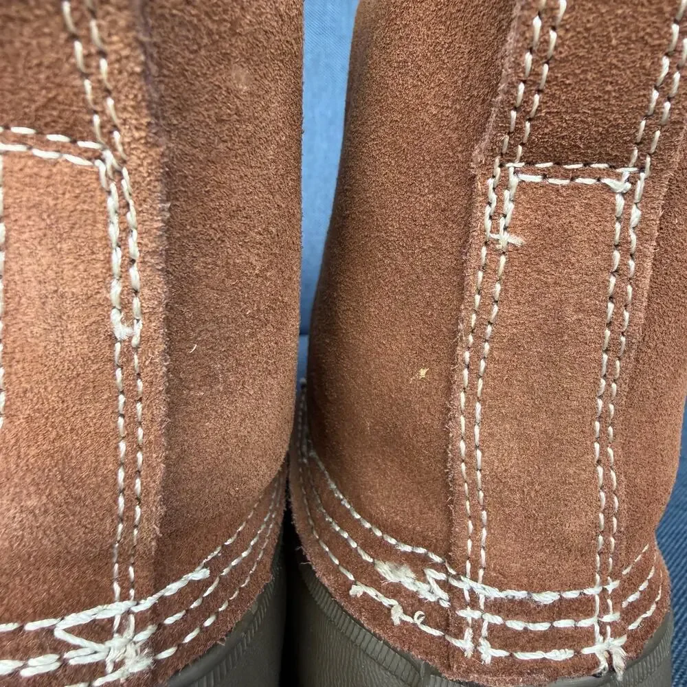 RedHead Duck Boots Women 8 Thinsulate 200 Gram Rubber Leather Front Zip READ